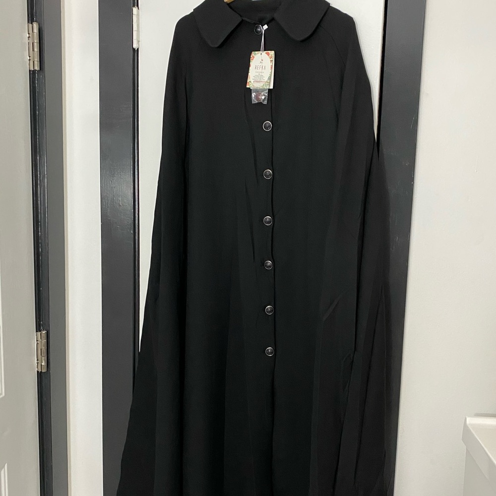 Below knee black cloak